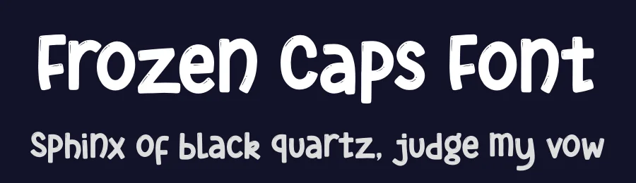 Frozen Caps Font by Denustudios — Decorative Font — thumbnail 2