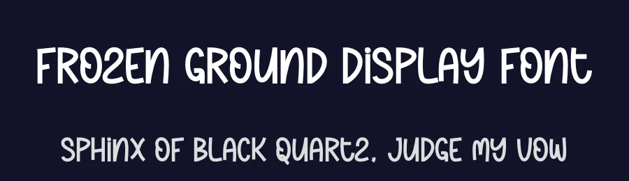Frozen Ground Display Font by andikastudio — Display Font — thumbnail 2