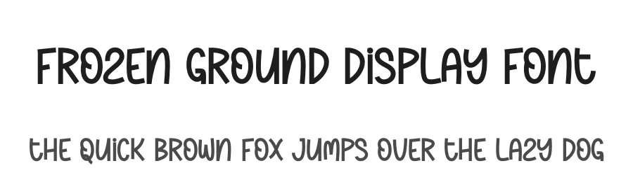 Frozen Ground Display Font by andikastudio — Display Font