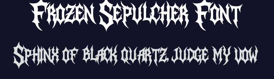 Frozen Sepulcher Font by MasyafiStudio — Blackletter Font — thumbnail 2