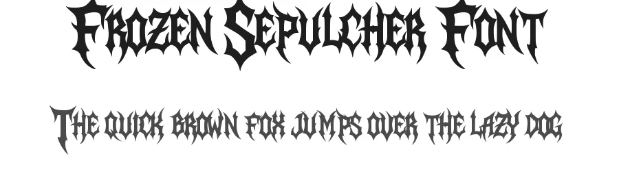 Frozen Sepulcher Font by MasyafiStudio — Blackletter Font