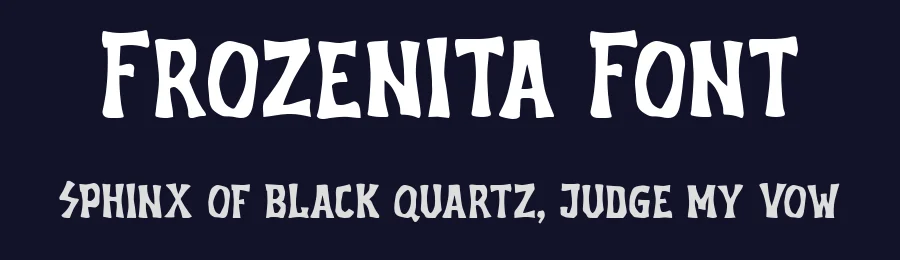 Frozenita Font by Lettermine — Display Font — thumbnail 2