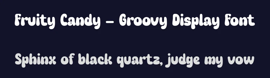 Fruity Candy – Groovy Display Font by timelesstype.co — Display Font — thumbnail 2