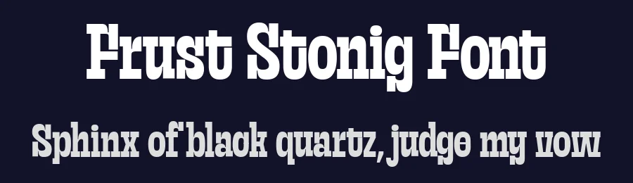 Frust Stonig Font by Variatype — Slab Serif Font — thumbnail 2