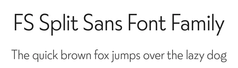 FS Split Sans Font Family by Fontsmith — Sans Serif Font