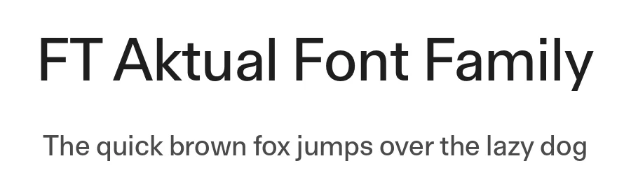 FT Aktual Font Family by Formula Type — Decorative Font