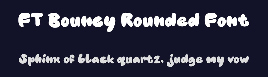 FT Bouncy Rounded Font by firstype — Display Font — thumbnail 2