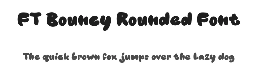 FT Bouncy Rounded Font by firstype — Display Font