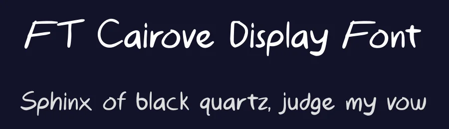 FT Cairove Display Font by firstype — Script Handwritten Font — thumbnail 2