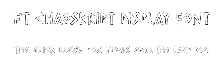FT Chaoskript Display Font by firstype — Display Font