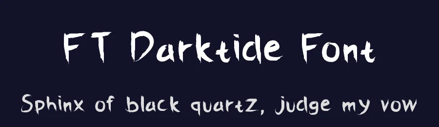 FT Darktide Font by firstype — Decorative Font — thumbnail 2