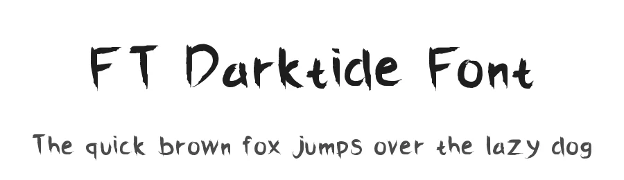 FT Darktide Font by firstype — Decorative Font