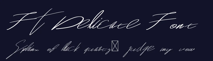 FT Delicate Font by firstype — Decorative Font — thumbnail 2