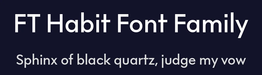 FT Habit Font Family by Formula Type — Sans Serif Font — thumbnail 2