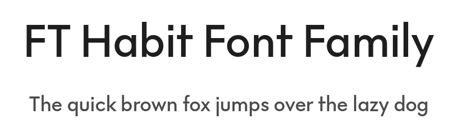 FT Habit Font Family by Formula Type β Sans Serif Font