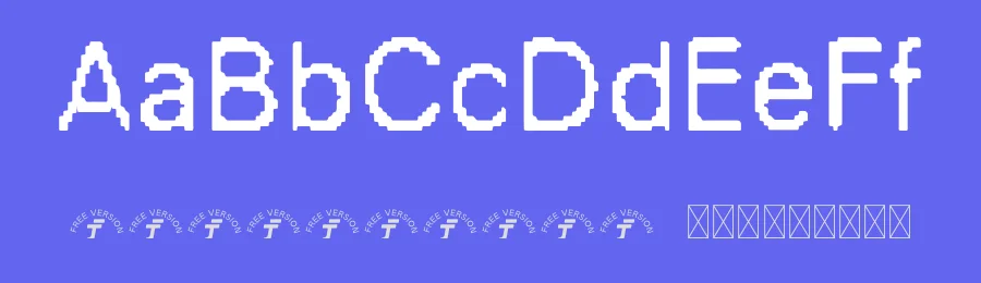FT Hexapix Font by firstype — Display Font — thumbnail 3
