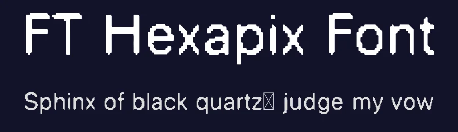 FT Hexapix Font by firstype — Display Font — thumbnail 2