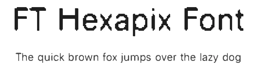 FT Hexapix Font by firstype — Display Font