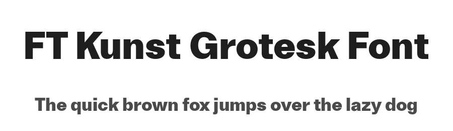 FT Kunst Grotesk Font by Formula Type — Sans Serif Font