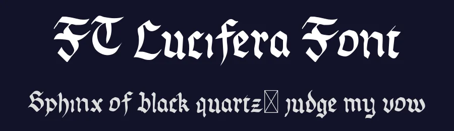 FT Lucifera Font by firstype — Blackletter Font — thumbnail 2