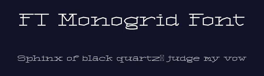 FT Monogrid Font by firstype — Display Font — thumbnail 2