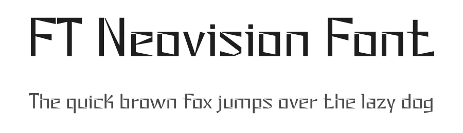 FT Neovision Font by firstype — Display Font
