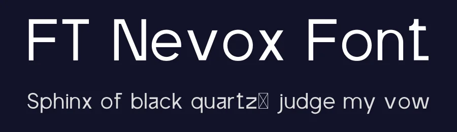 FT Nevox Font by firstype — Display Font — thumbnail 2