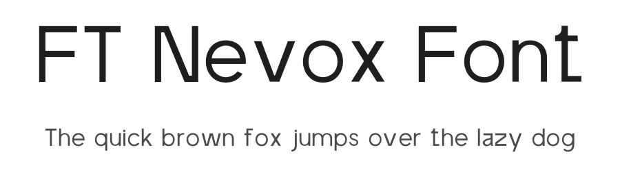 FT Nevox Font by firstype — Display Font