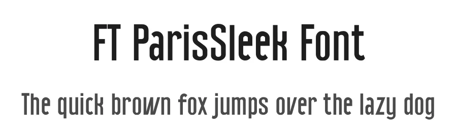 FT ParisSleek Font by firstype — Decorative Font