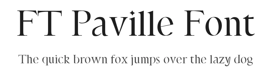 FT Paville Font by firstype — Serif Font