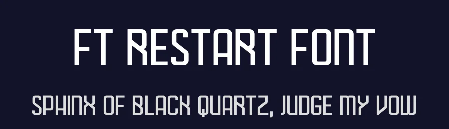 FT Restart Font by Sandylukee — Display Font — thumbnail 2
