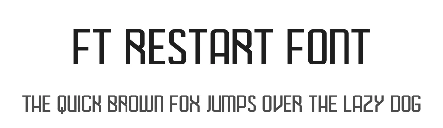 FT Restart Font by Sandylukee — Display Font
