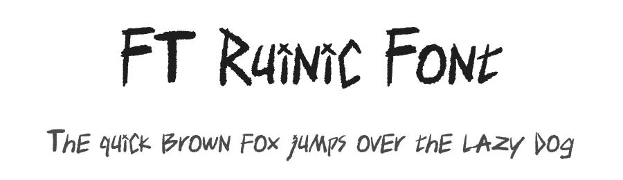FT Ruinic Font by firstype β Blackletter Font