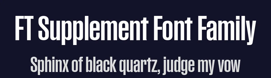 FT Supplement Font Family by Formula Type — Sans Serif Font — thumbnail 2