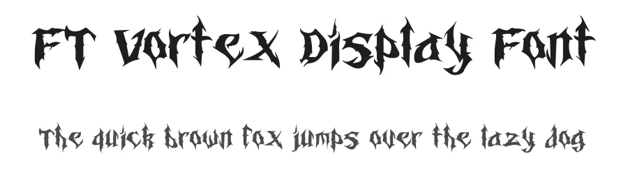 FT Vortex Display Font by firstype — Blackletter Font