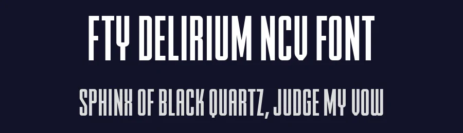 FTY DELIRIUM NCV Font by the Fontry — Display Font — thumbnail 2