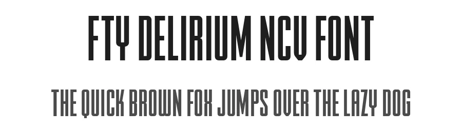 FTY DELIRIUM NCV Font by the Fontry — Display Font