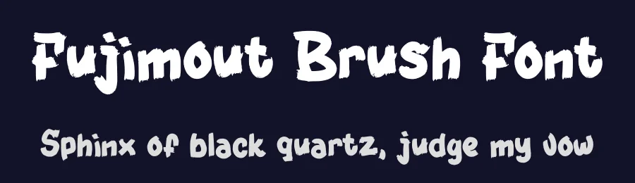 Fujimout Brush Font by Dhabee — Script Handwritten Font — thumbnail 2