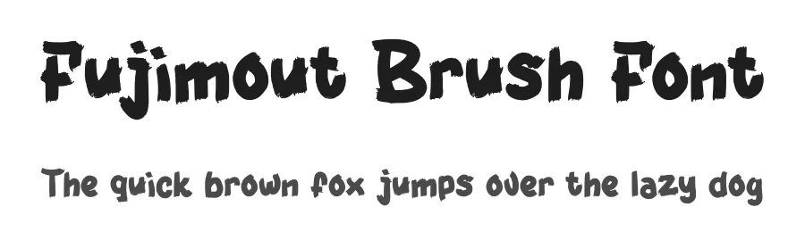 Fujimout Brush Font by Dhabee — Script Handwritten Font
