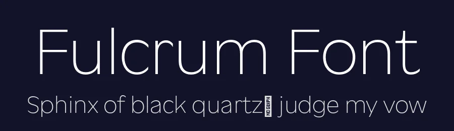 Fulcrum Font by Teo Tuominen — Sans Serif Font — thumbnail 2