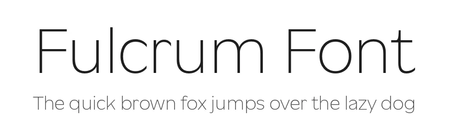 Fulcrum Font by Teo Tuominen โ Sans Serif Font