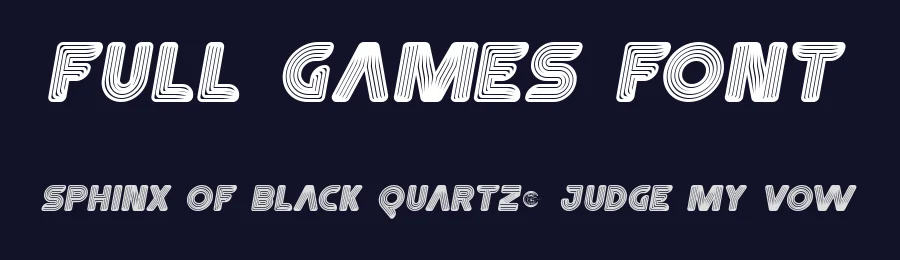 Full Games Font by RaisProject — Display Font — thumbnail 2
