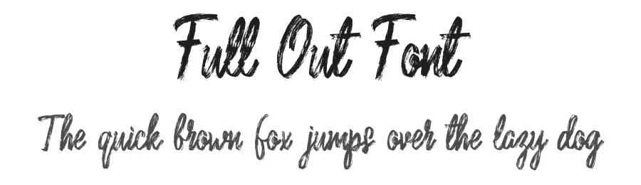 Full Out Font by Cocodesign — Script Handwritten Font