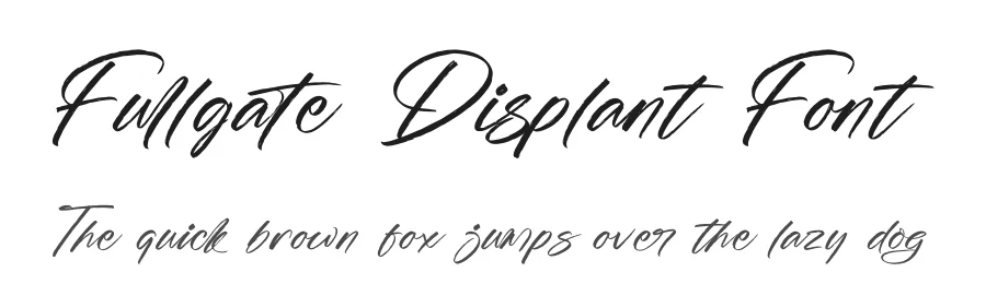 Fullgate Displant Font by stylishtype.co — Script Handwritten Font