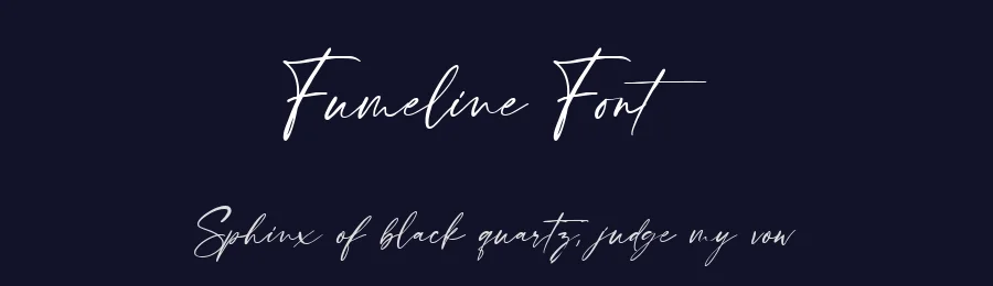Fumeline Font by metafontsy — Script Handwritten Font — thumbnail 2