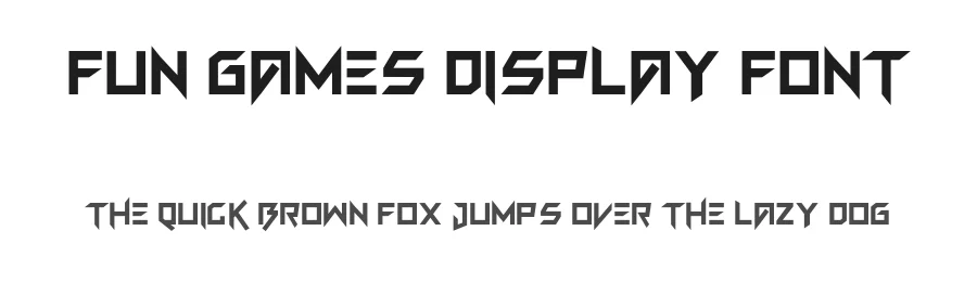 Fun Games Display Font by StringLabs — Display Font