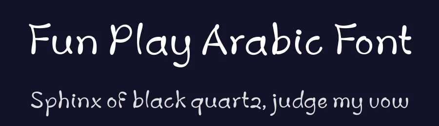 Fun Play Arabic Font by namelatype — Display Font — thumbnail 2