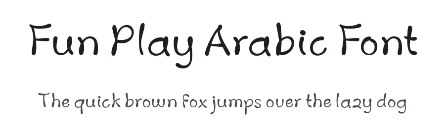 Fun Play Arabic Font by namelatype — Display Font