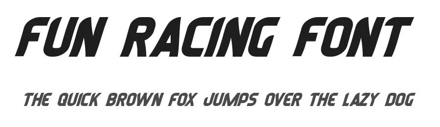 Fun Racing Font by noahtype β Decorative Font