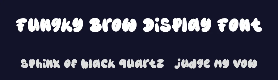 Fungky Brow Display Font by pandekastudio — Display Font — thumbnail 2